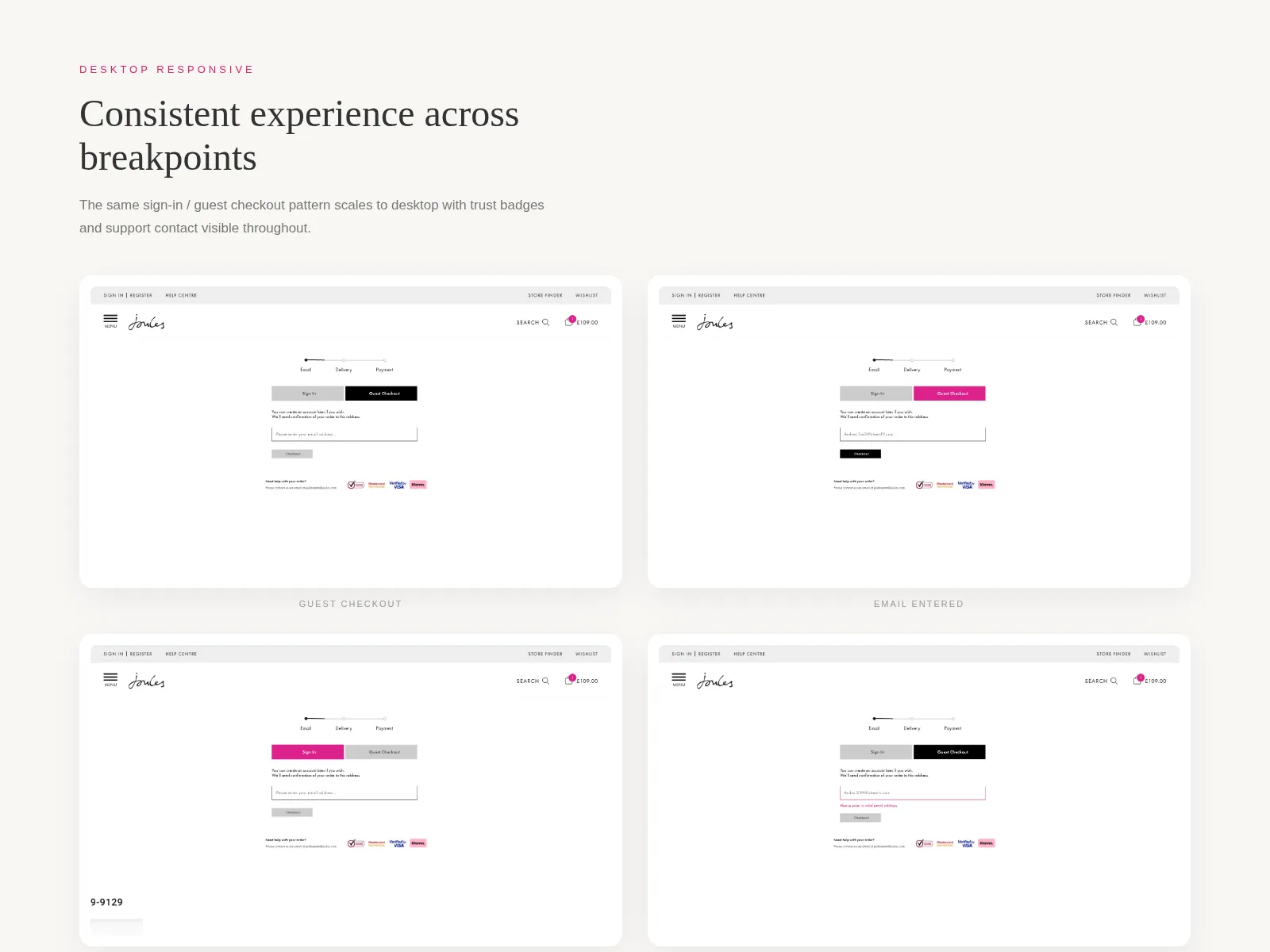 Mobile checkout: address step with autocomplete and inline validation